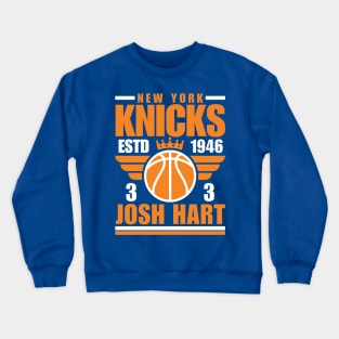 New York Knicks Josh Hart 3 Basketball Retro Crewneck Sweatshirt